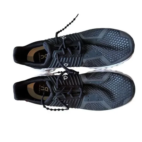 On Running Helion navy and white tennis shoes - Picture 3 of 6